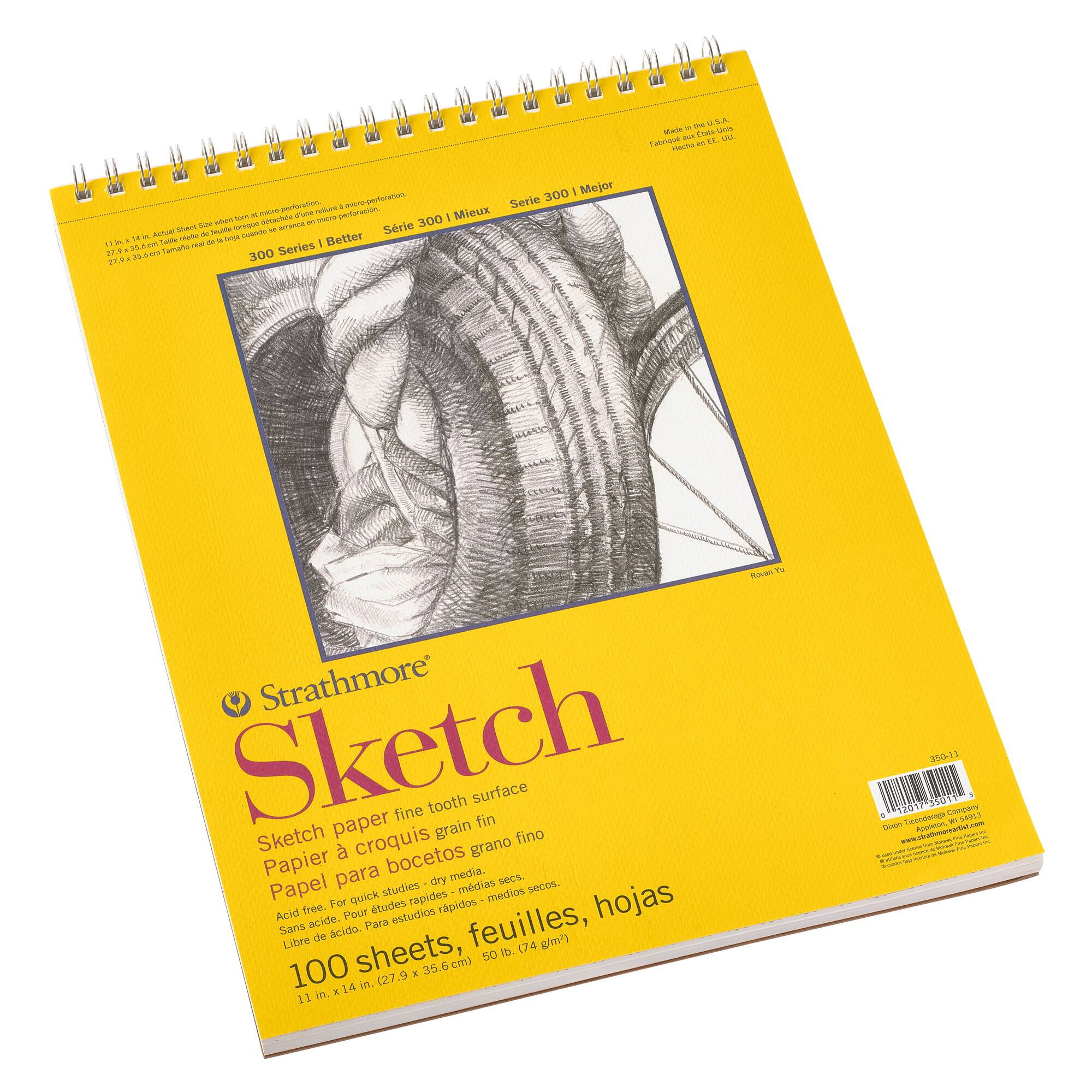 Strathmore® 300 Series Wired Sketch Paper Pad